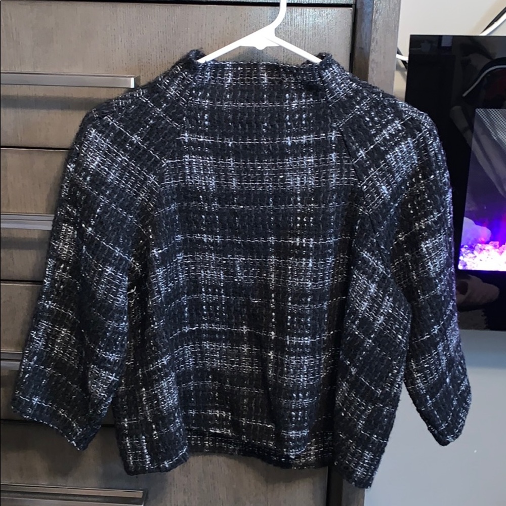 Wool cropped sweater